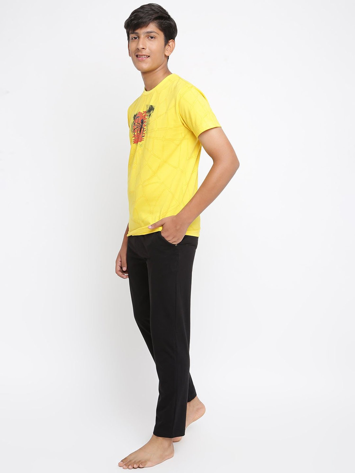 Nite Flite Boys Multicolor Cotton Printed T-Shirt & Pyjama