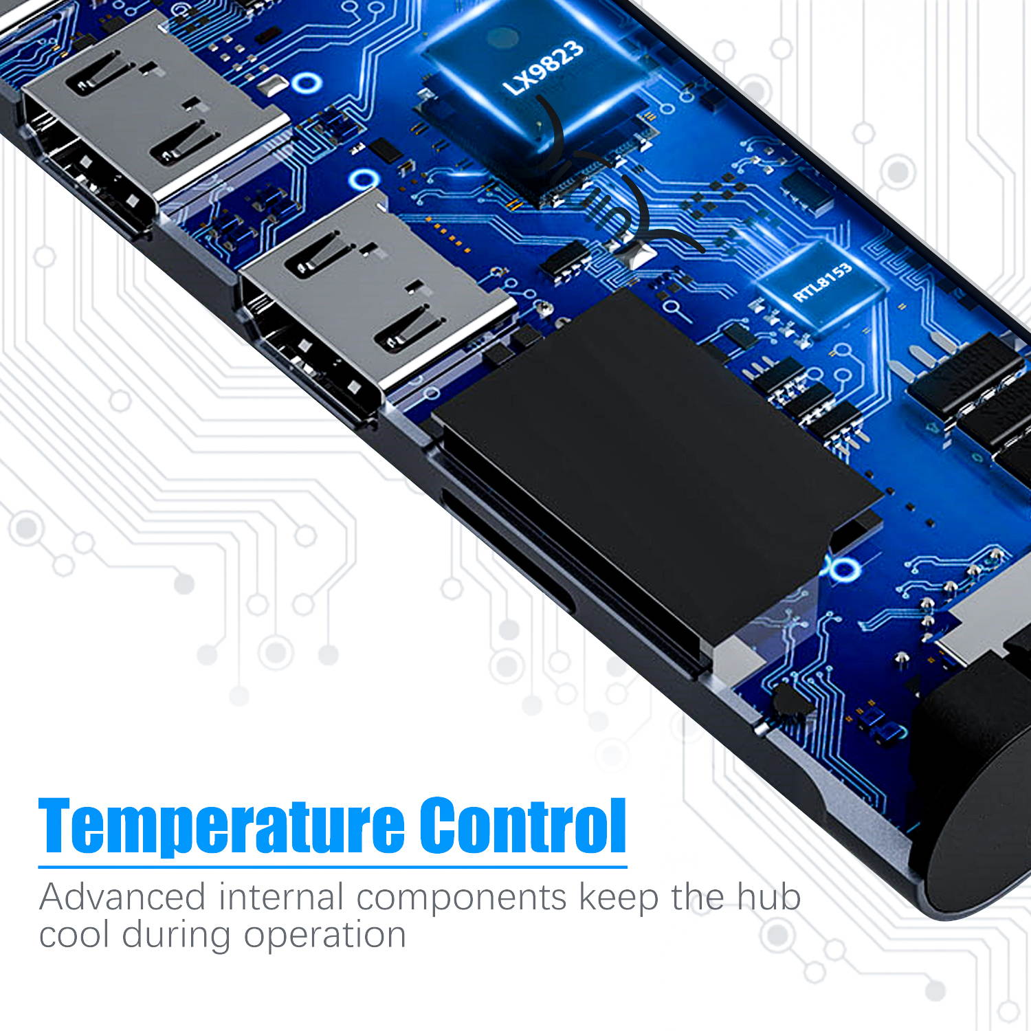 USB C To HDMI Hub - 4K@30HZ Dual HD Screen Extend & Mirror Mode - HDMI To USB C Adapter With Dual Display & USB 3.0 & 100W PD Compatible With MacBook Pro,Nintendo Switch And More Type C Device