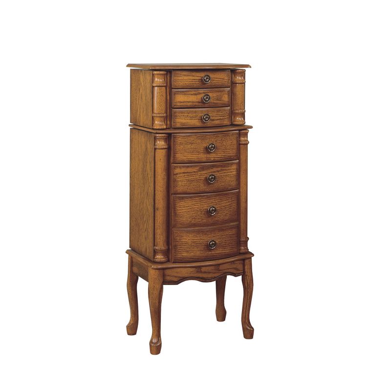 Marie Jewelry Armoire Oak - Powell Company