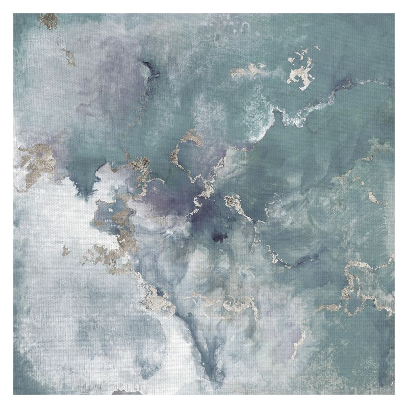 30"x30" Golden Edge Ii Soft By Janet Tava Art On Canvas - Fine Art Canvas