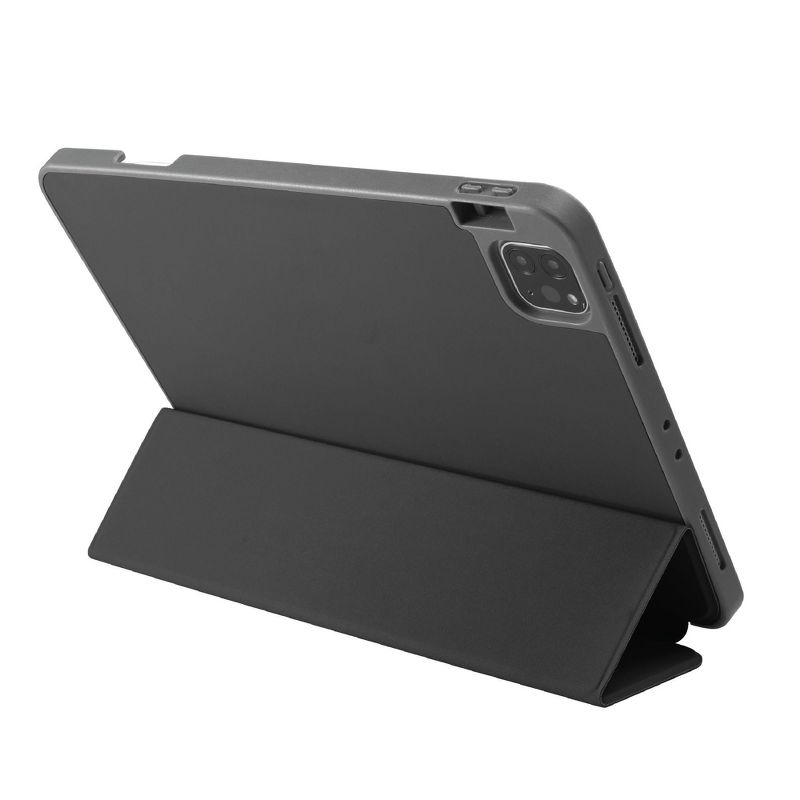Insten - Soft TPU Tablet Case For iPad Pro 11" 2020, Multifold Stand, Magnetic Cover Auto Sleep/Wake, Pencil Charging, Pure Black