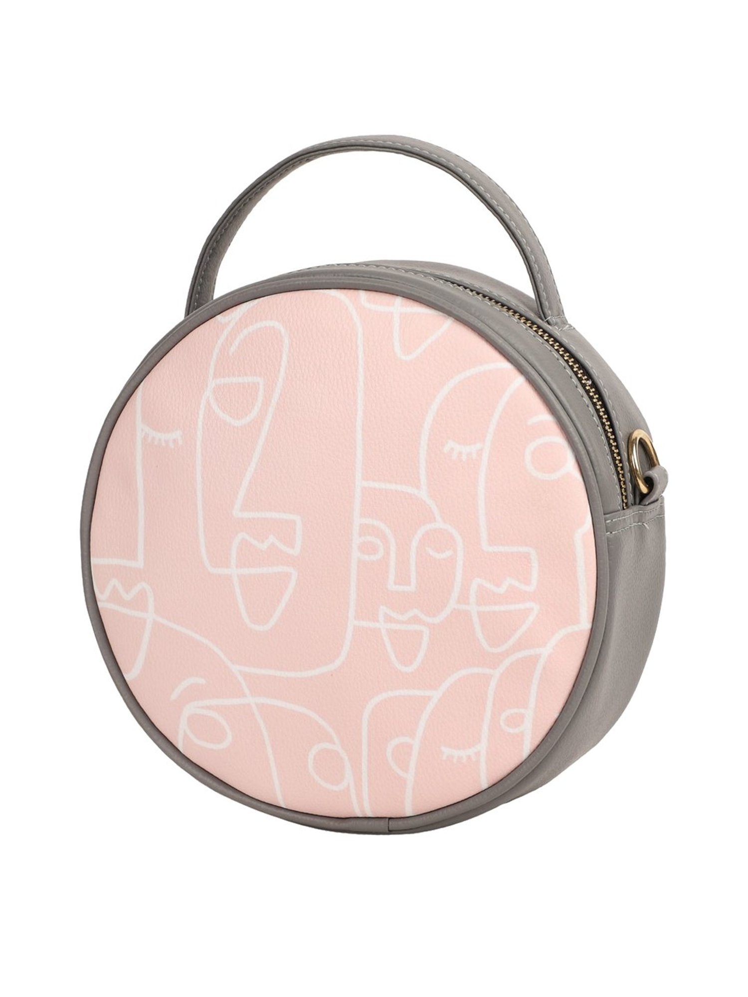 Bagsy Malone Grey Printed Medium Handbag