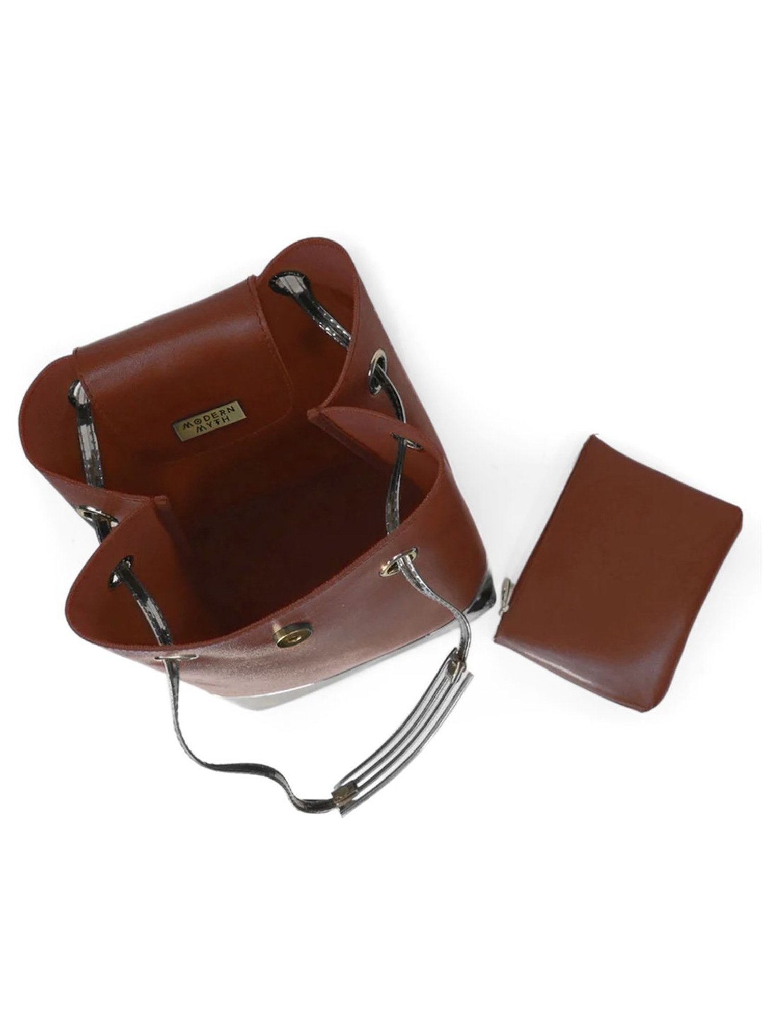 Modern Myth Tan Medium Bucket Handbag