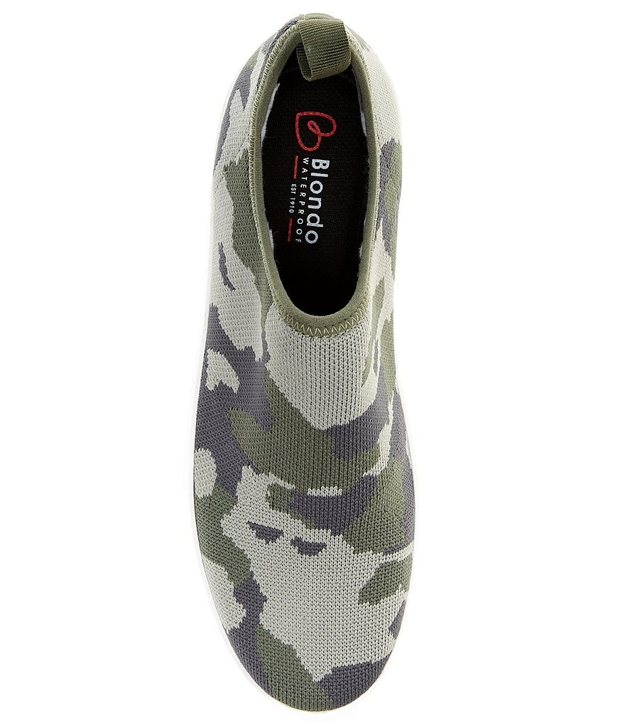 Blondo Farrah Camo Print Knit Slip-On Sneakers