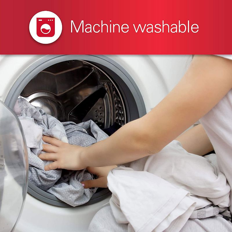 Sunbeam Heated Electric Fleece Throw Comforter Blanket with Controller, Auto Off Setting, Thermofine Wiring, and 3 Heat Settings, Red Plaid