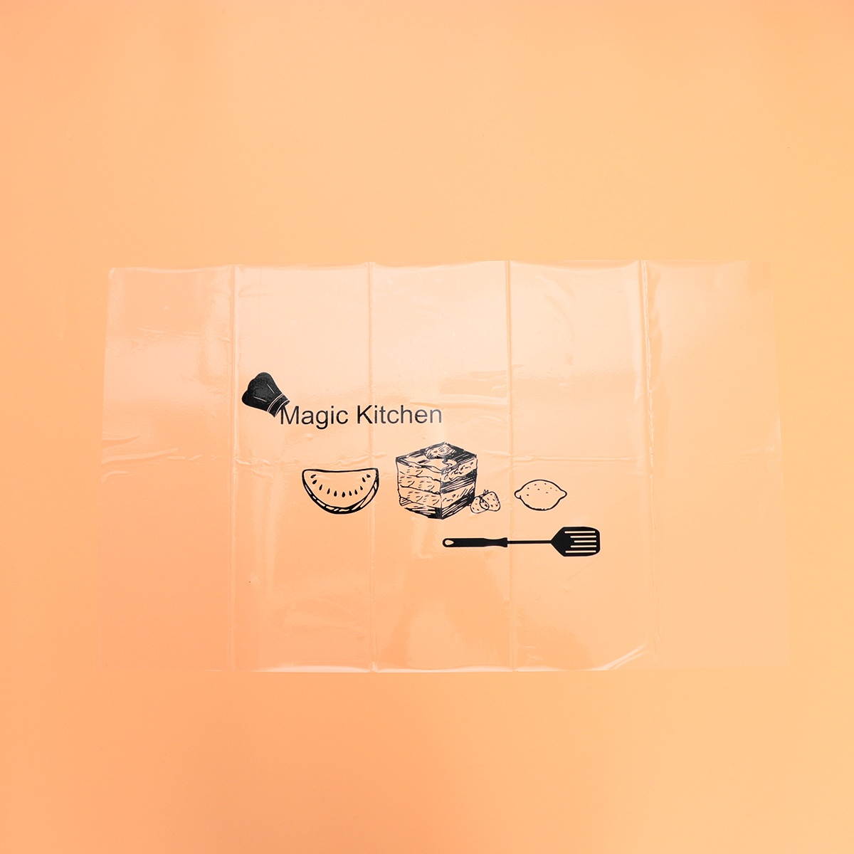 High Temperature Resistance Wall Sticker Self-Adhesive Tile Sticker Oil-Proof Decals (Breakfast Time + Black Kitchen Utensils)