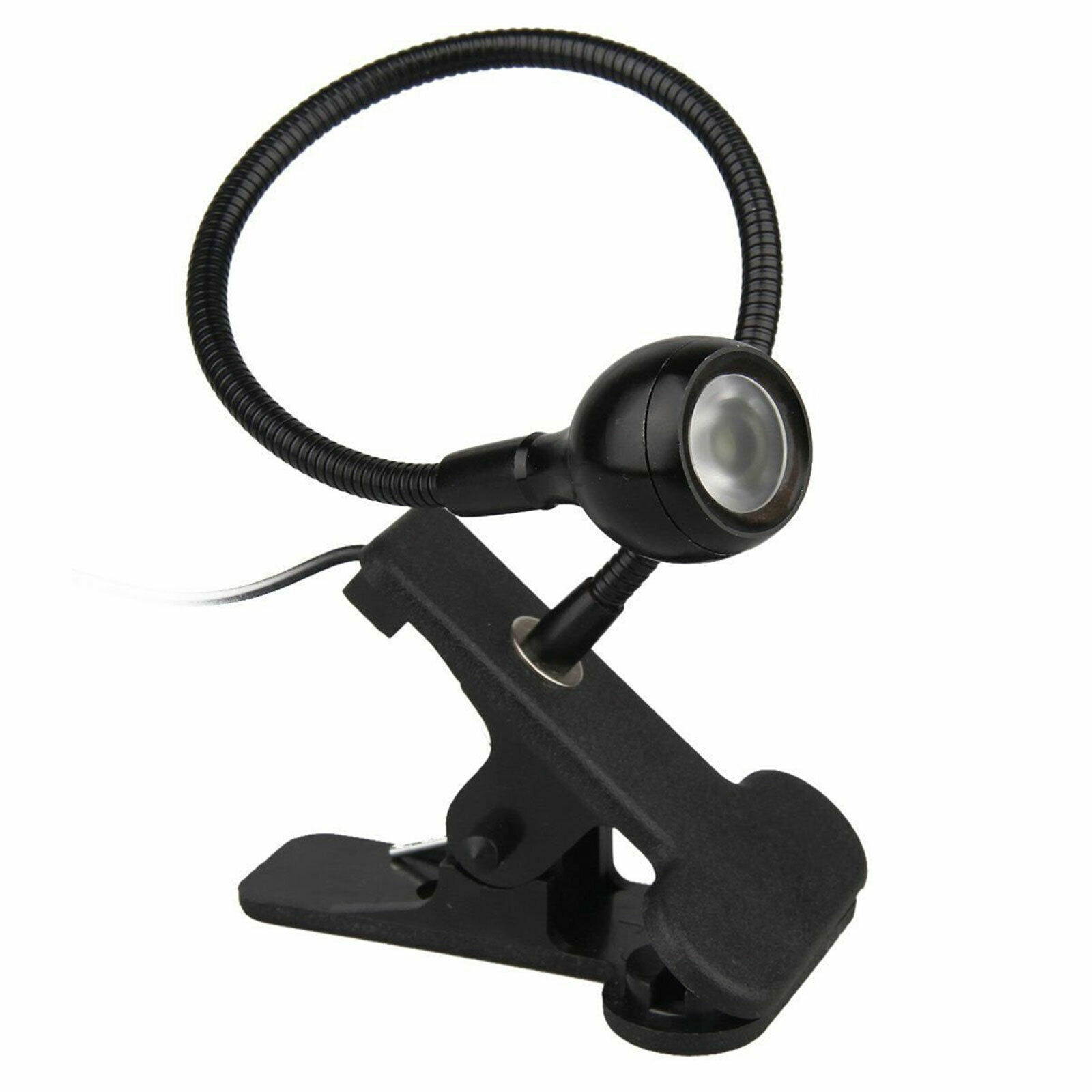 USB Flexible Reading LED Light Clip-on Beside Bed Desk Table Book Night Lamp New