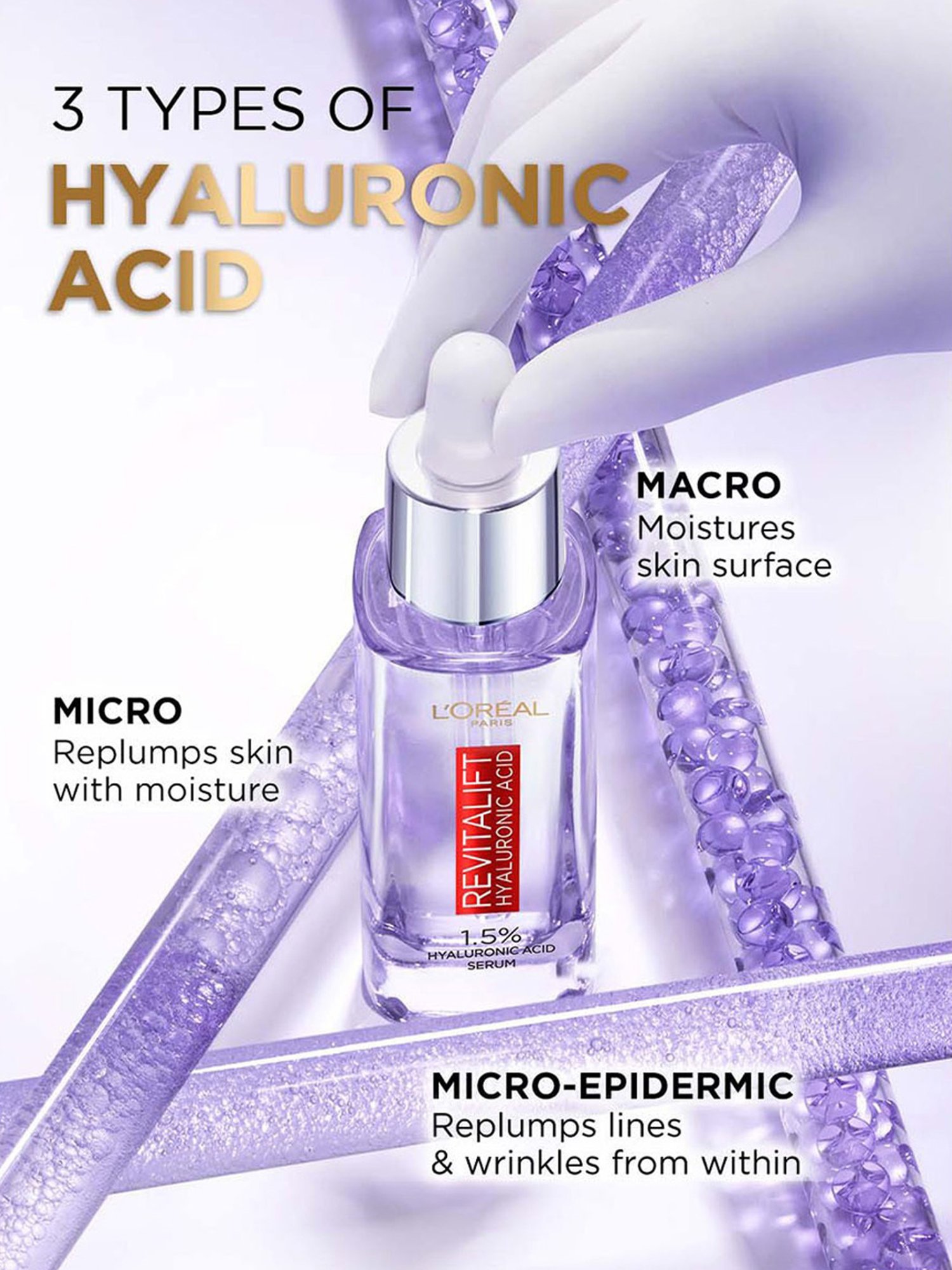 L'Oreal Paris Revitalift Hydrating Serum with 1.5% Hyaluronic Acid - 15 ml