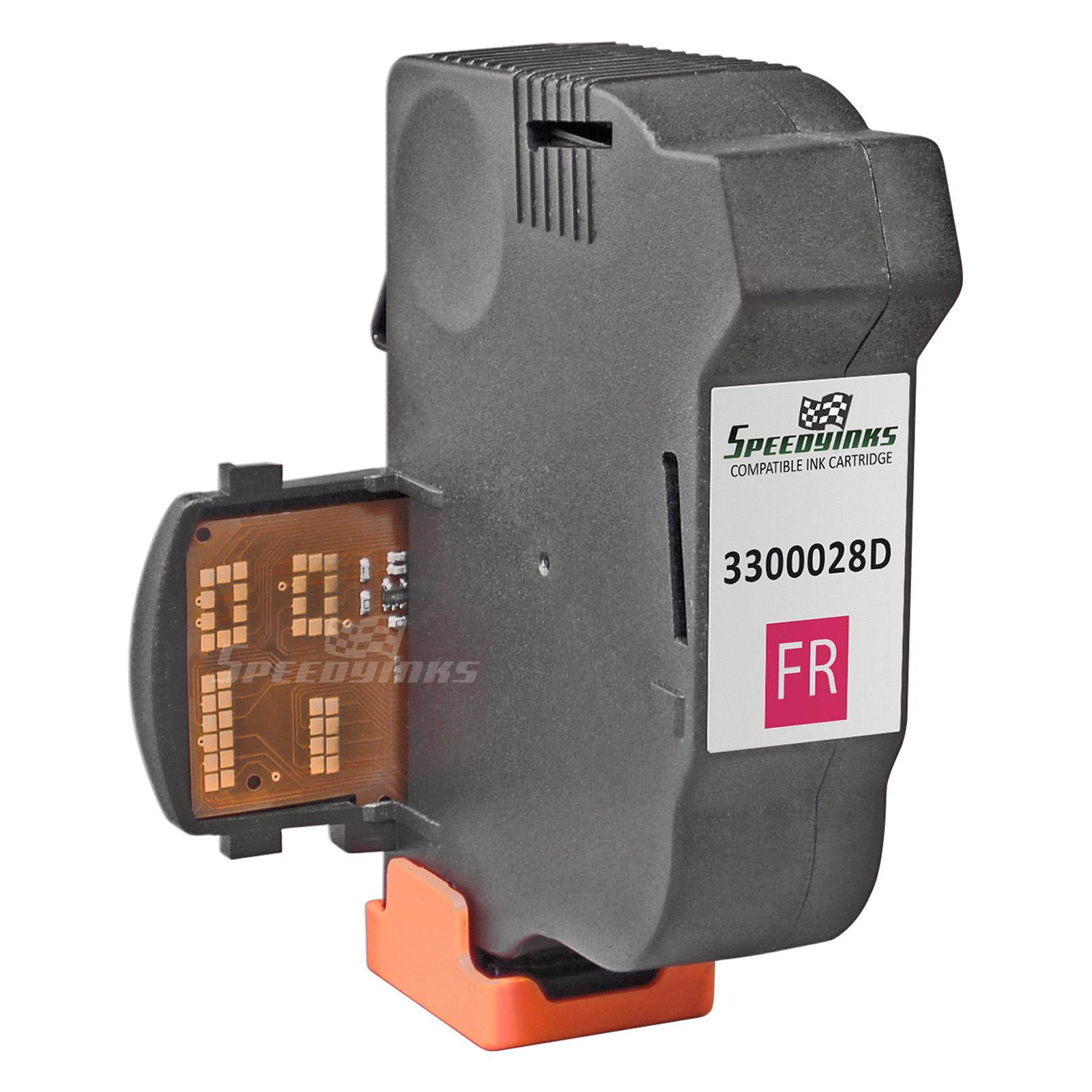 Speedy Inks - Compatible Replacement for NeoPost Fluorescent Red 3300028D inkjet cartridge for the  IJ25 for use in NeoPost IJ25