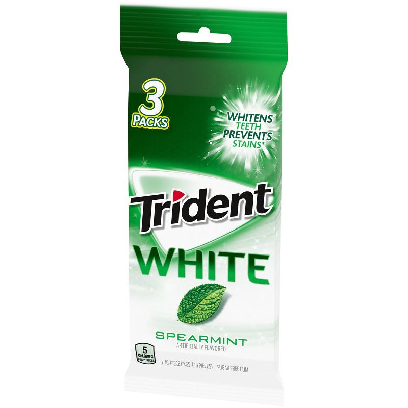 Trident White Spearmint Sugar-Free Gum - 48ct