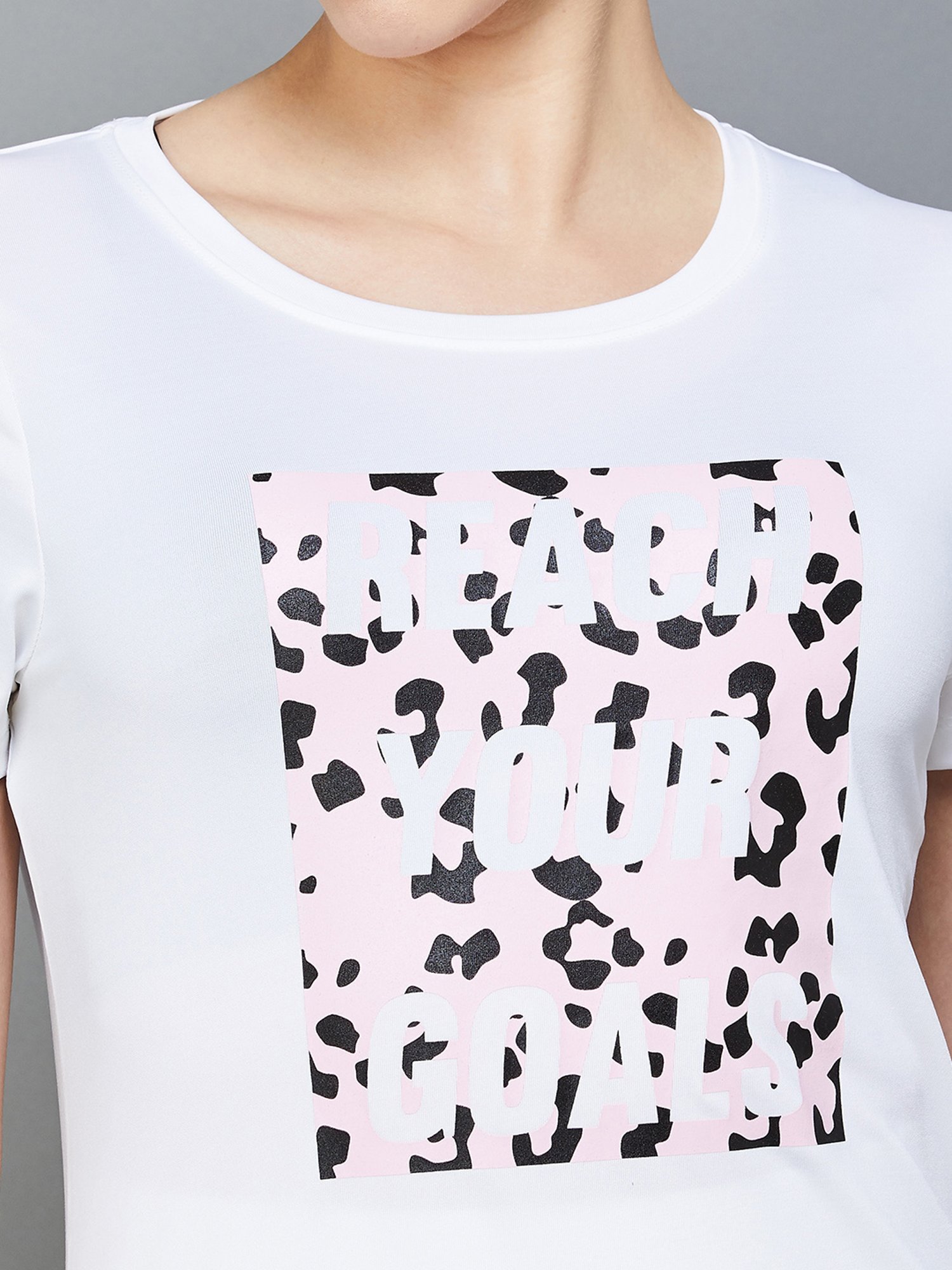 KAPPA White Printed Sports T-Shirt