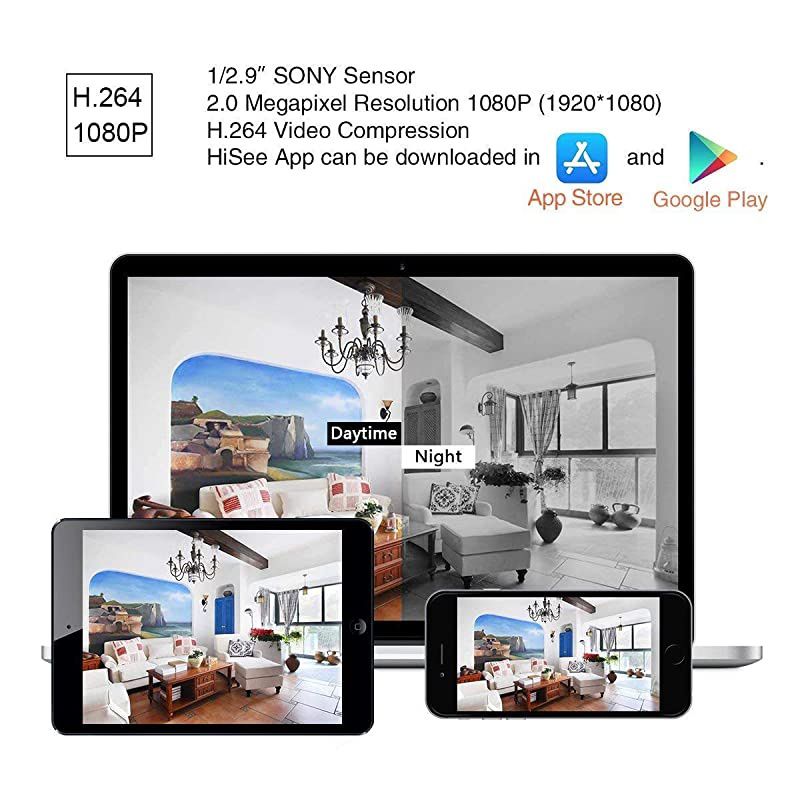 2MP PTZ IP Dome Camera HD 1080P Security Surveillance Camera with 4X Optical Zoom Night Vision