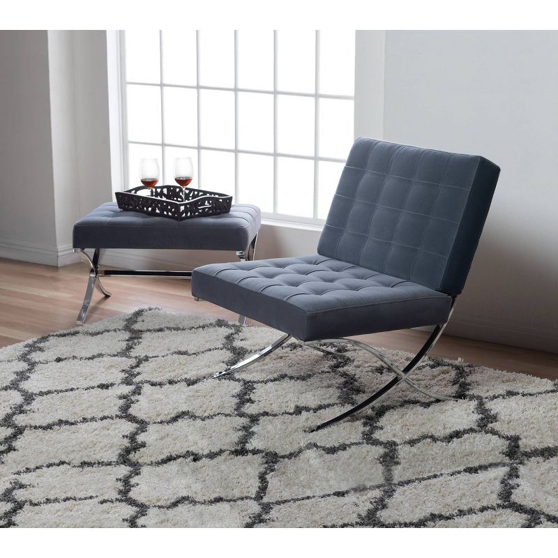 Axelle Faux Sheep Accent Lounger White - Picket House Furnishings