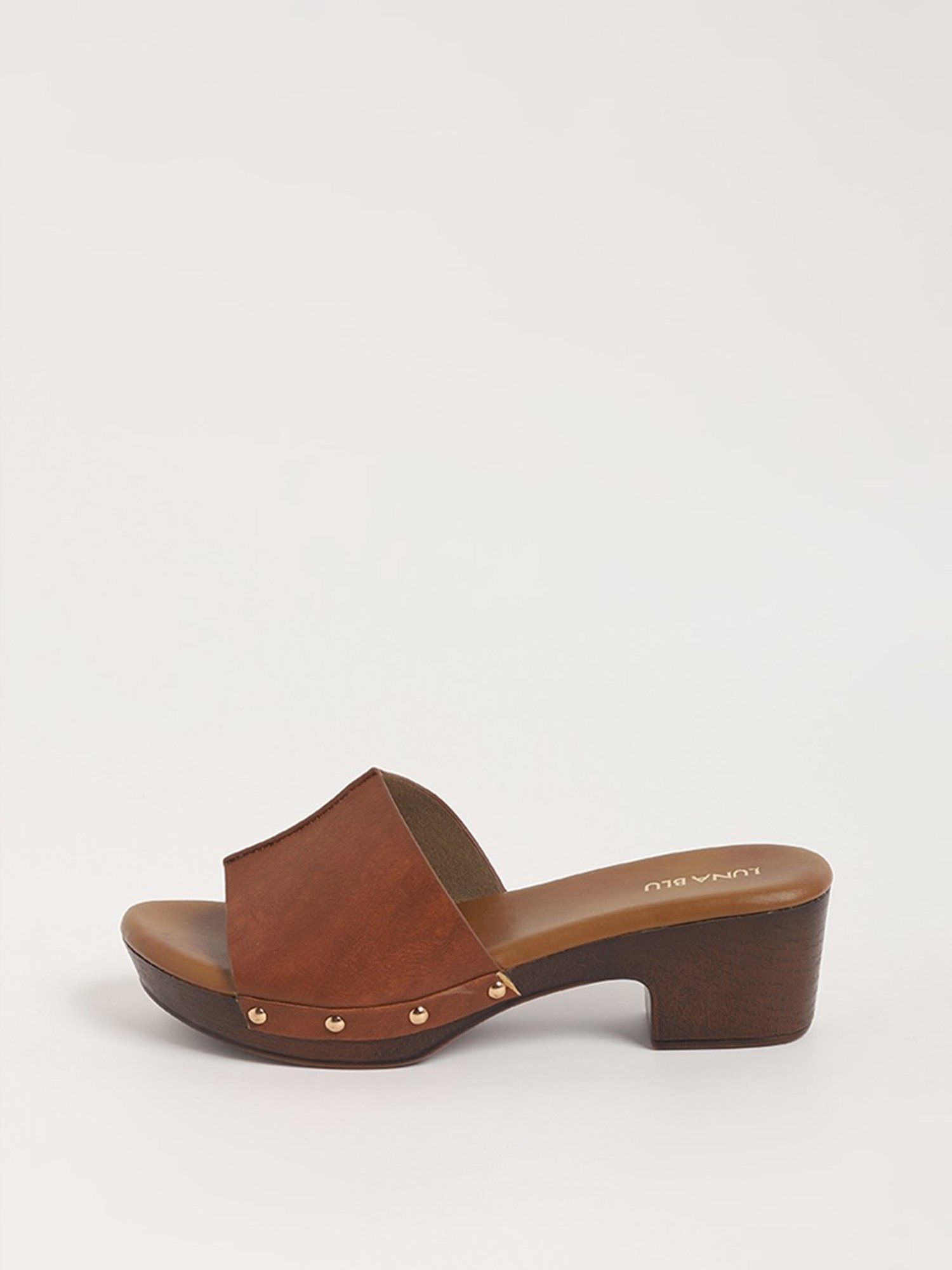 LUNA BLU by Westside Brown Heel Sandals