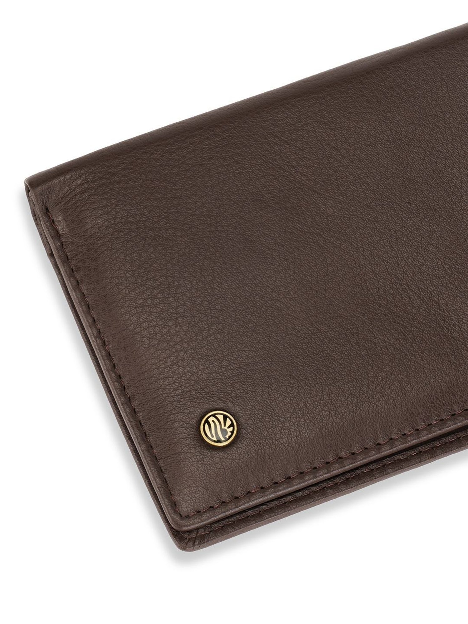 PERQUISITE Brown Casual Leather Bi-Fold Wallet for men