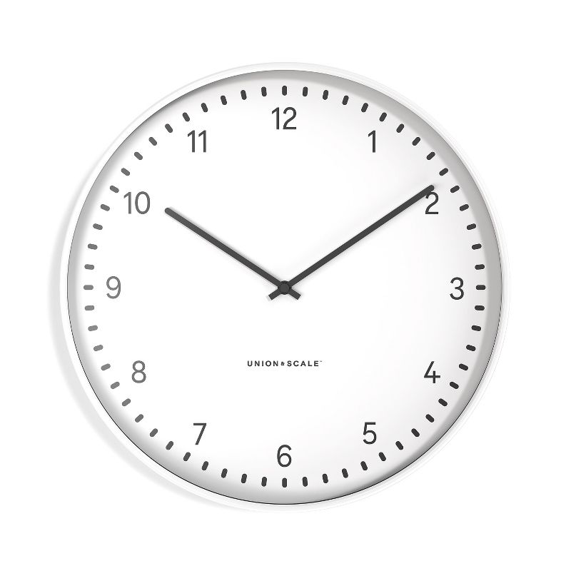 Union & Scale Essentials Wall Clock, Metal, 15 (UN58042) 