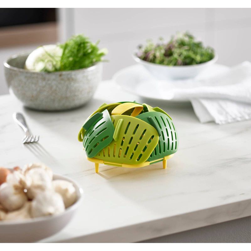 Joseph Joseph Bloom Collapsible Steamer Basket Green