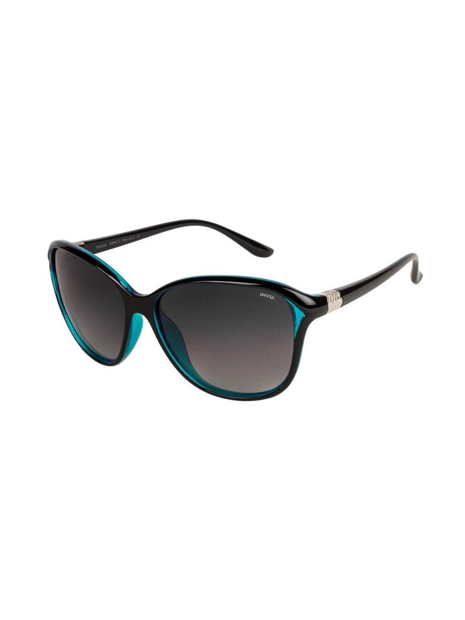 INVU B2604C Black Polarized Butterfly Sunglasses