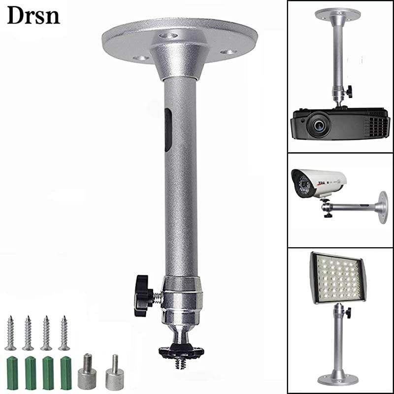 Mini Ceiling Projector Mount for Projectors CCTV DVR Cameras  Angle Adjustable Projection Length 175mm688in Silver
