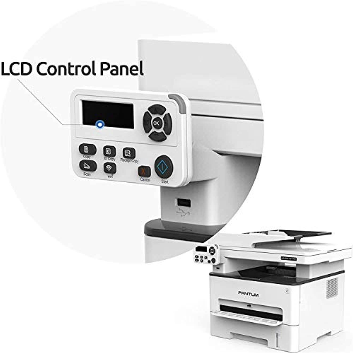 Pantum Multifunction (Print Copy Scan) Monochrome Laser Printer with Wireless Duplex Two-Sided Printing, Networking  and  USB 2.0(33PPM, M29DW-W5M23A) (M29DWW5M23A)