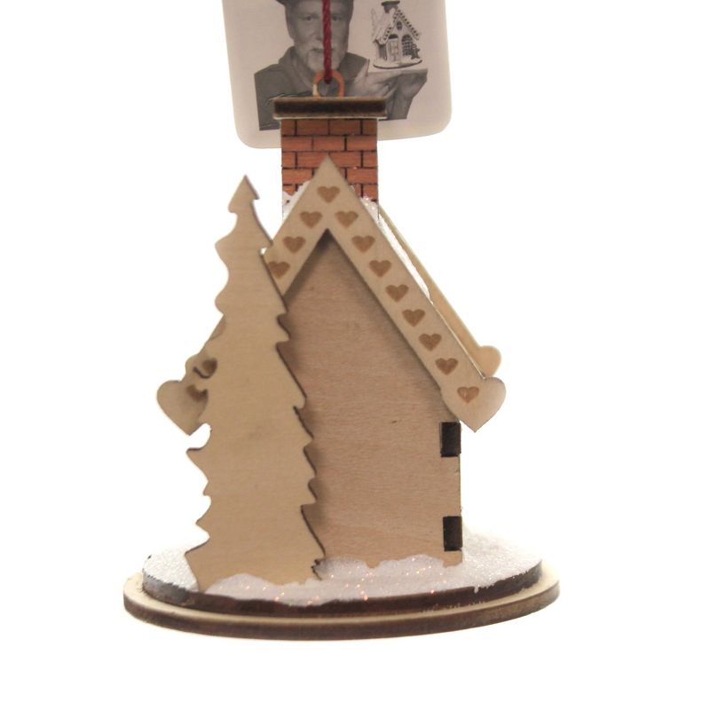 Ginger Cottages 3.25" Gingerbread Cottage Ornament Wreath House  -  Tree Ornaments