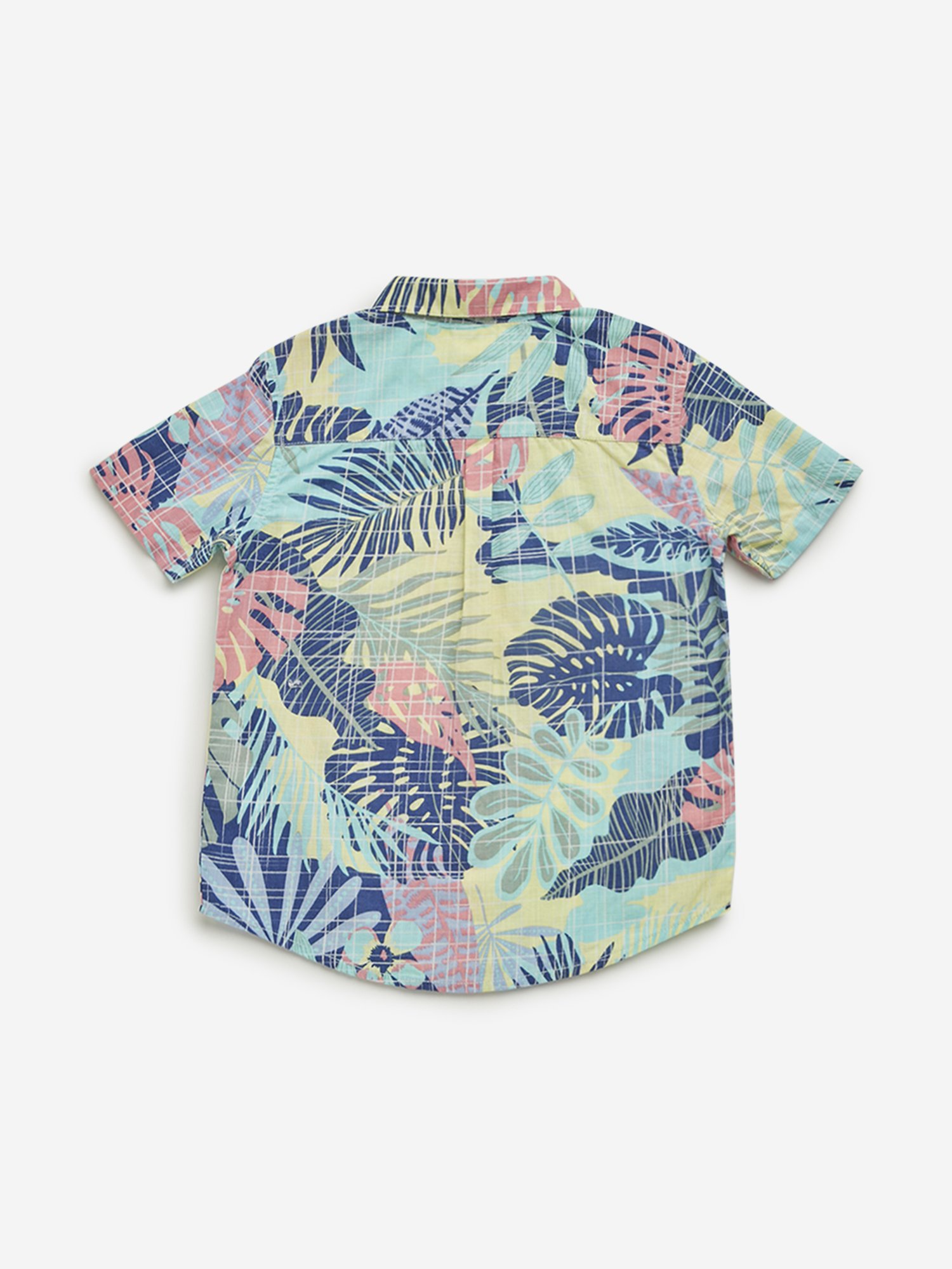 HOP Kids by Westside Blue Floral Printed Shirt
