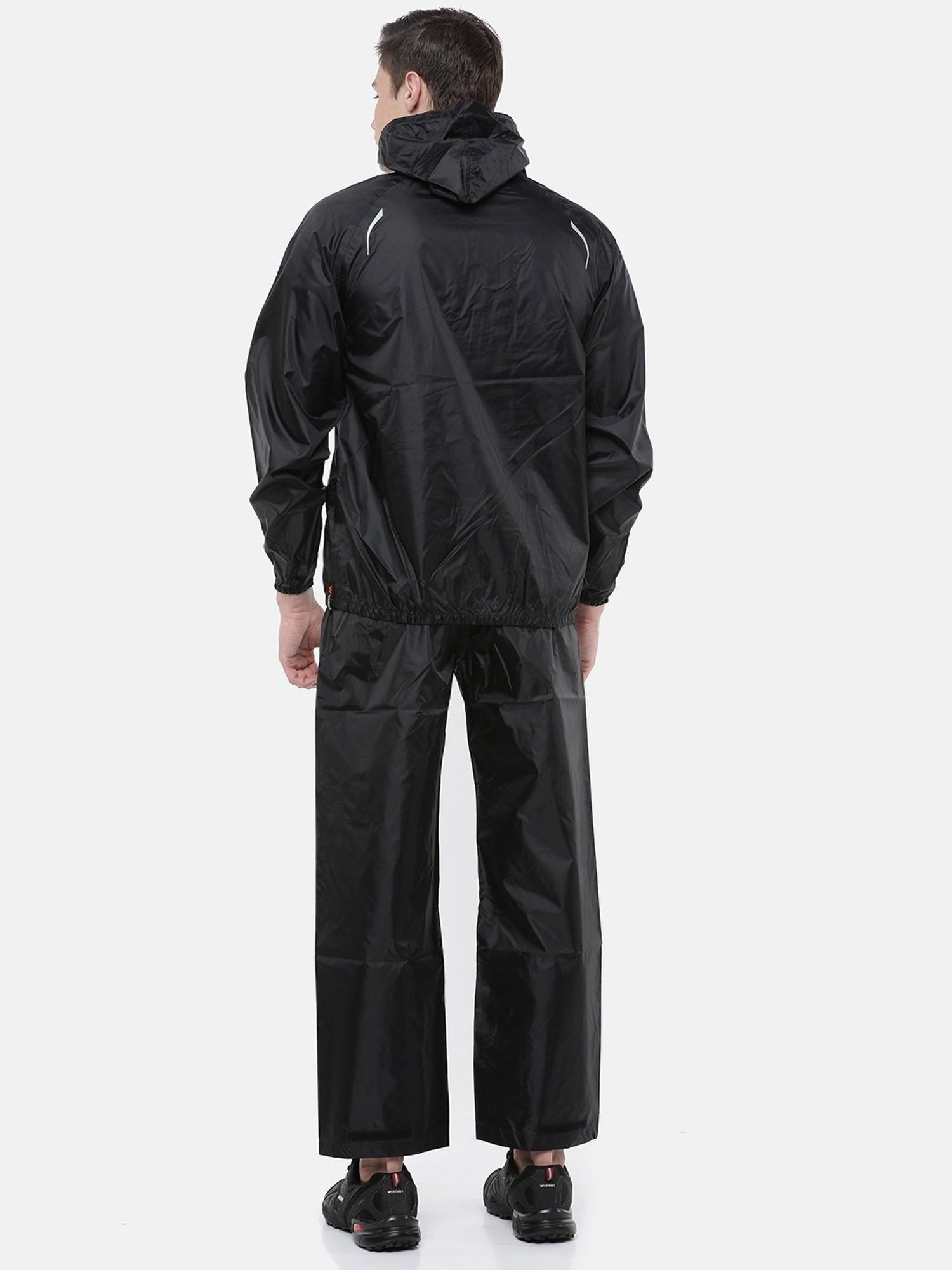 Wildcraft Black Regular Fit Raincoat Set