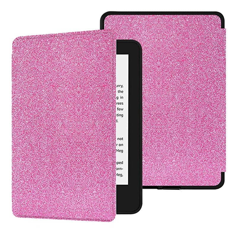 PU Leather Case for All-new Kindle Paperwhite (10th Gen - 2018 Release only&mdash;Will Not fit Prior Gen Kindle Devices), Shinning Pink