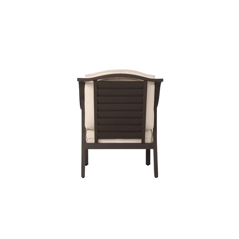 4pc Outdoor Aluminum Sofa Set Brown - Nuu Garden