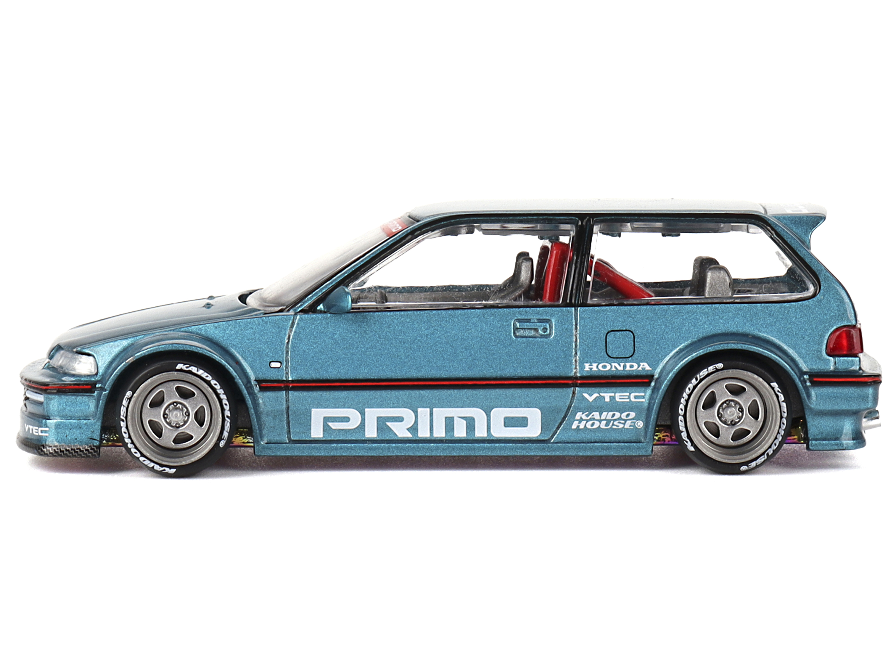 Honda Civic (EF) Kaido Works V1 Blue Metallic (Designed by Jun Imai) "Kaido House" Special 1/64 Diecast Model Car by Mini GT