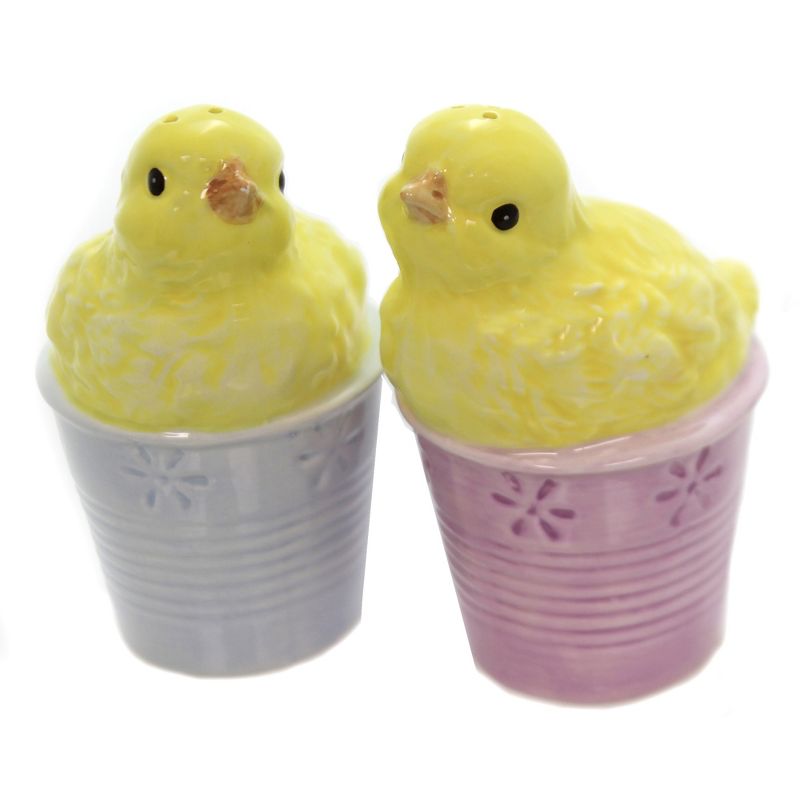 Tabletop 4.0" Chick In Pot Salt & Pepper Set Easter Cosmos Gifts Corp.  -  Salt And Pepper Shaker Sets