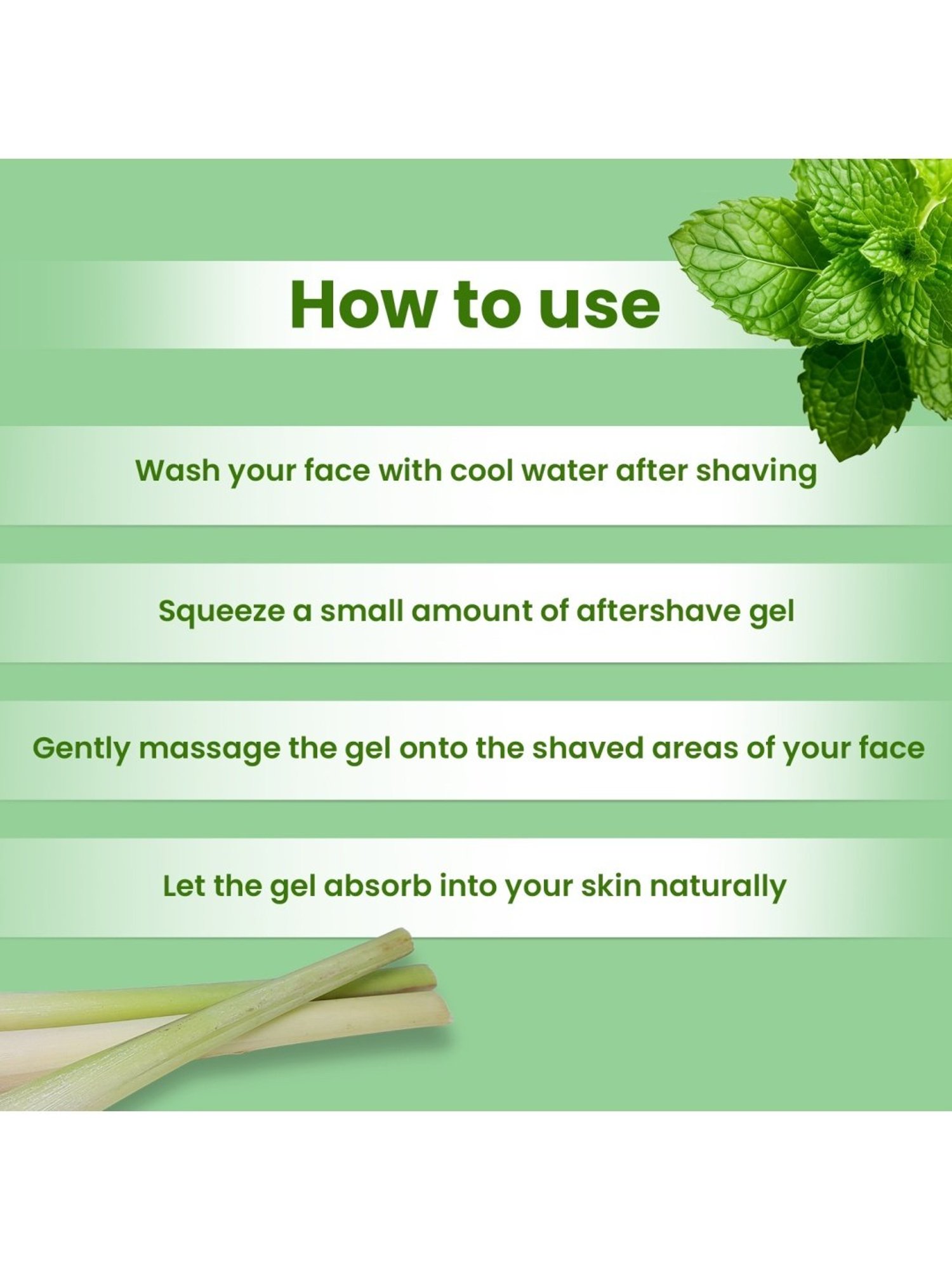 Earthraga Fresh & Moisturizing Mint Glacier After Shave Gel - 100 ml