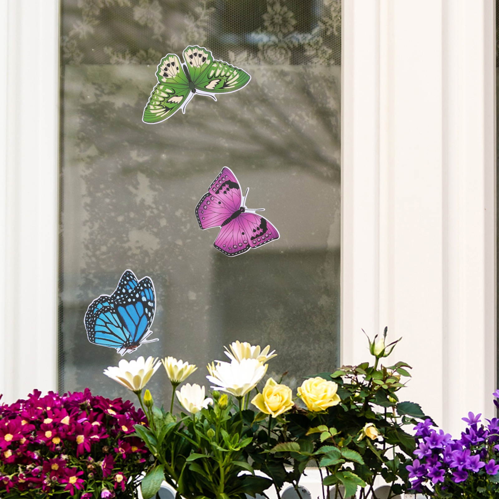 20pcs Butterfly  Fashion  Anti-Collision  Prevent Bird Strikes Clings Paste  Window Clings Glass Sticker for Shop Home