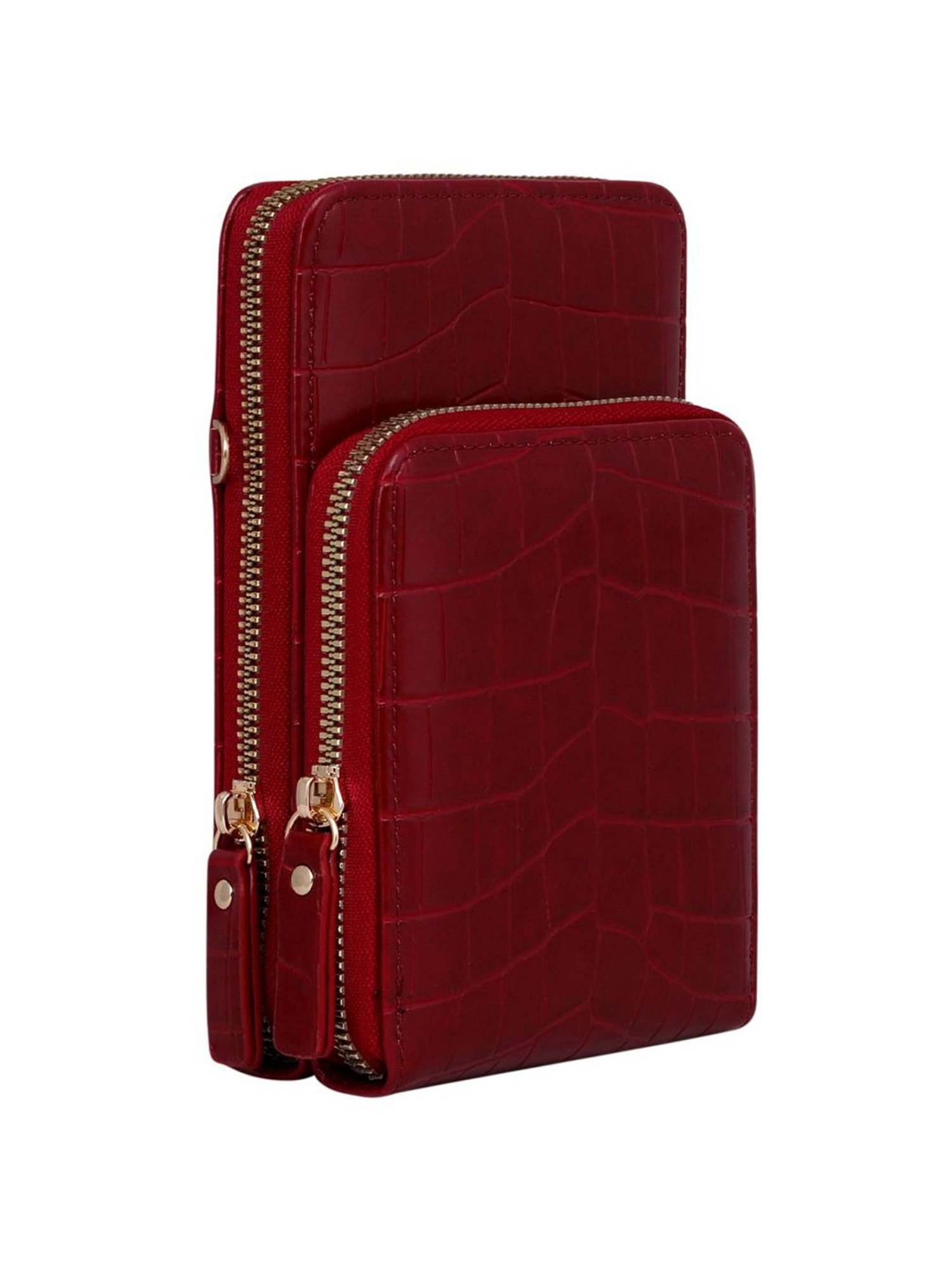 Lino Perros Red  Textured Mobile Pouch