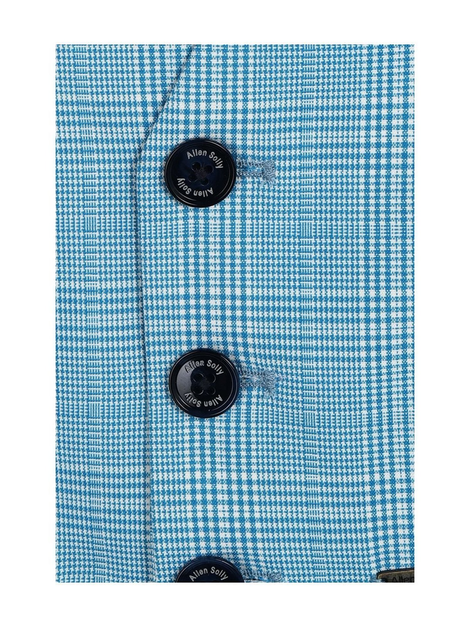 Allen Solly Junior Blue & White Chequered Waistcoat