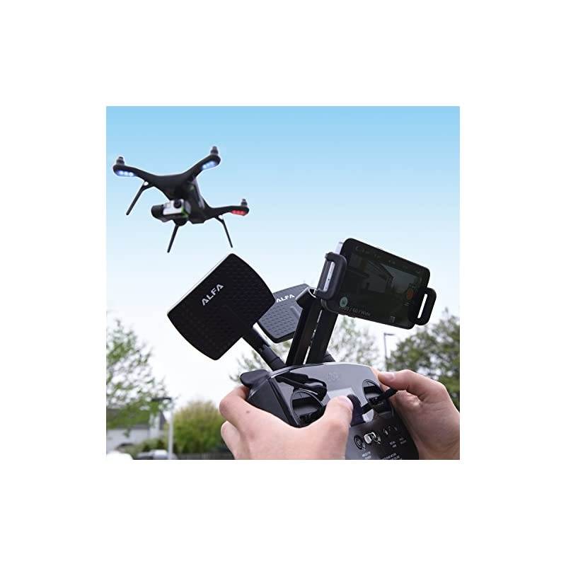 24HGz 7dBi RPSMA Panel ScrewOn Swivel Antenna Netwrok Adaptors Also Works for 3DR Solo Drone DJI Phantom 3 Drone Yuneec Typhoon H ST16 Controller adds Range