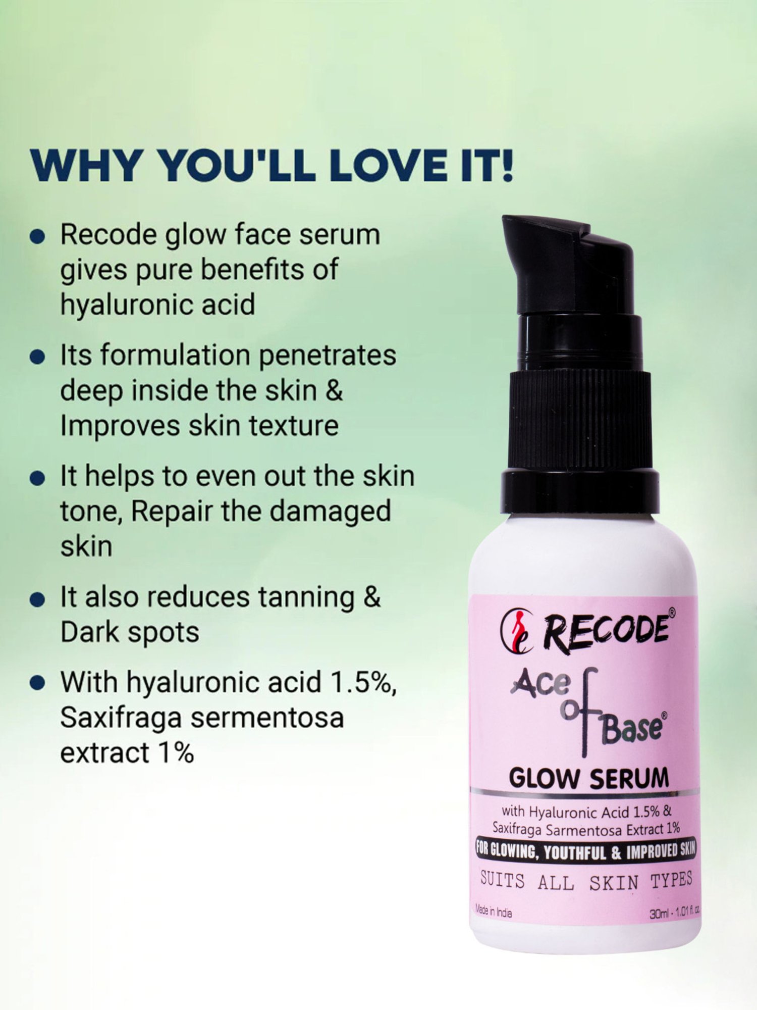 Recode Ace of Base Glow Serum - 30 ml