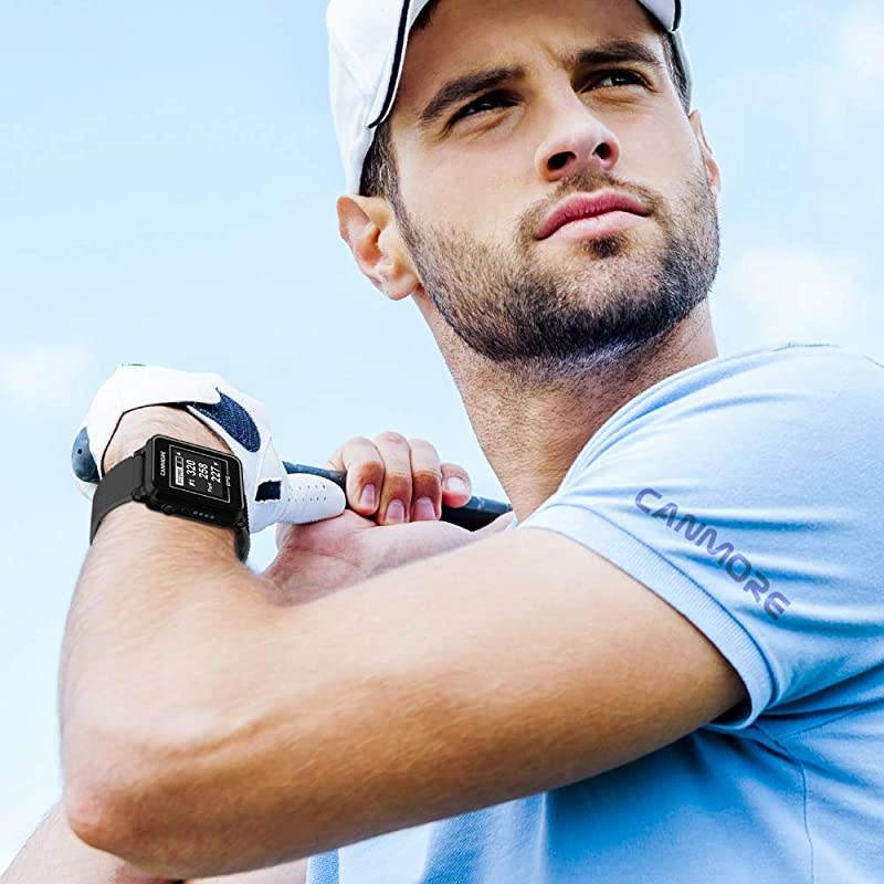 TW353 GPS Golf Watch Essential Golf Course Data and Score Sheet Minimalist amp User Friendly 38000+ Free Courses Worldwide 4ATM Waterproof 1Year Warranty Black