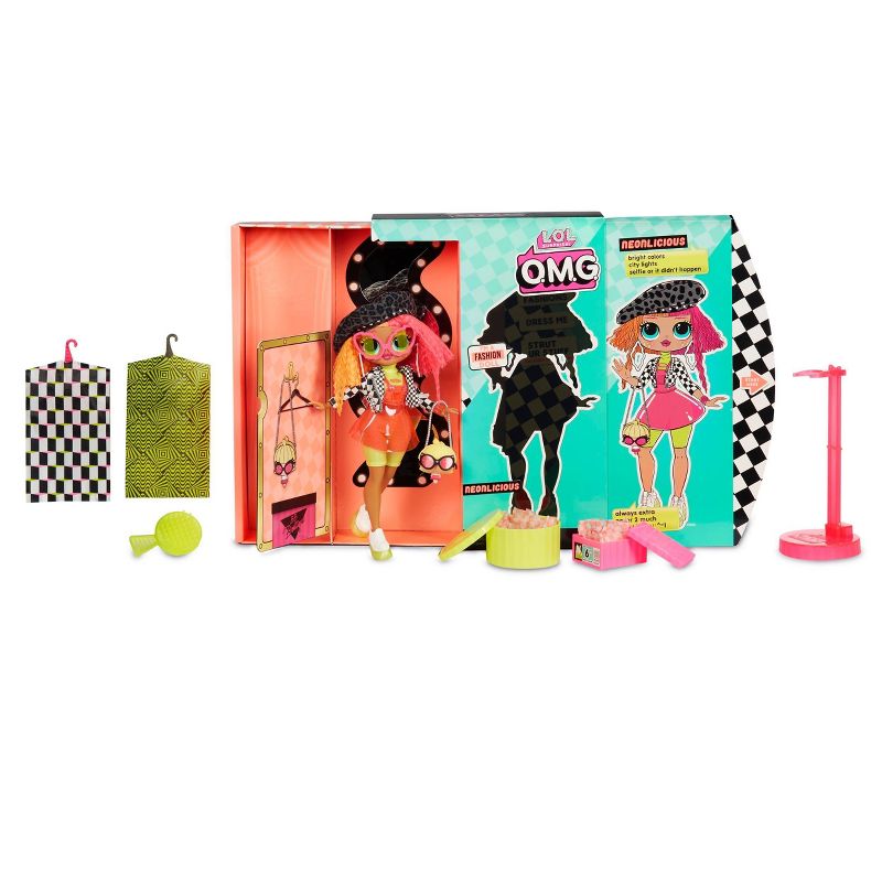 L.O.L. Surprise! O.M.G. Neonlicious Fashion Doll with 20 Surprises