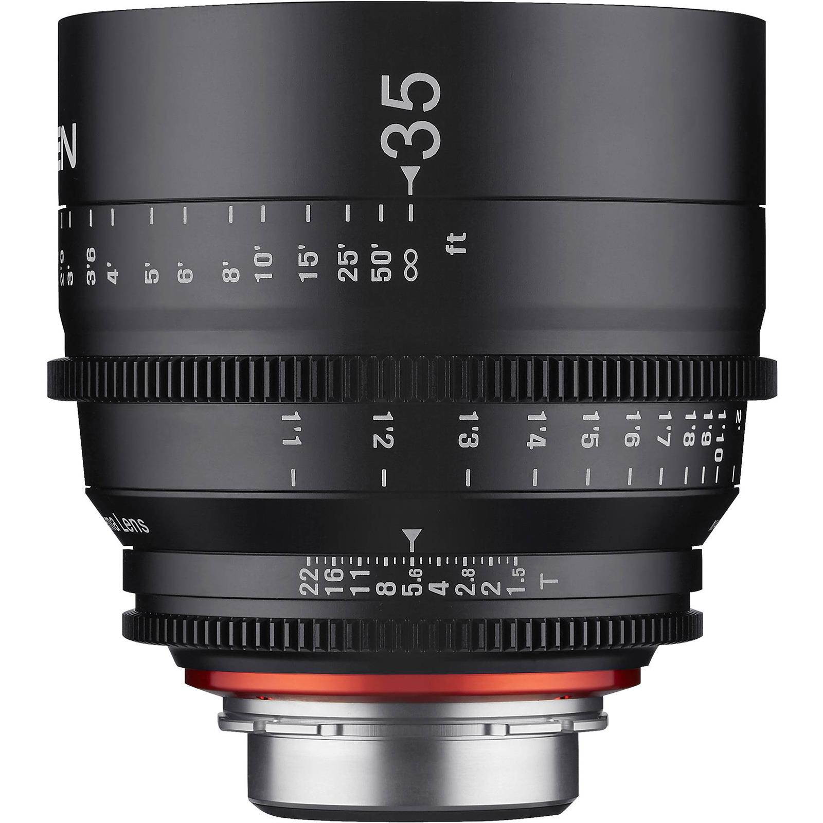 Rokinon Xeen 35mm T/1.5 Pro Cine Lens (for Video DSLR Canon EF Cameras)