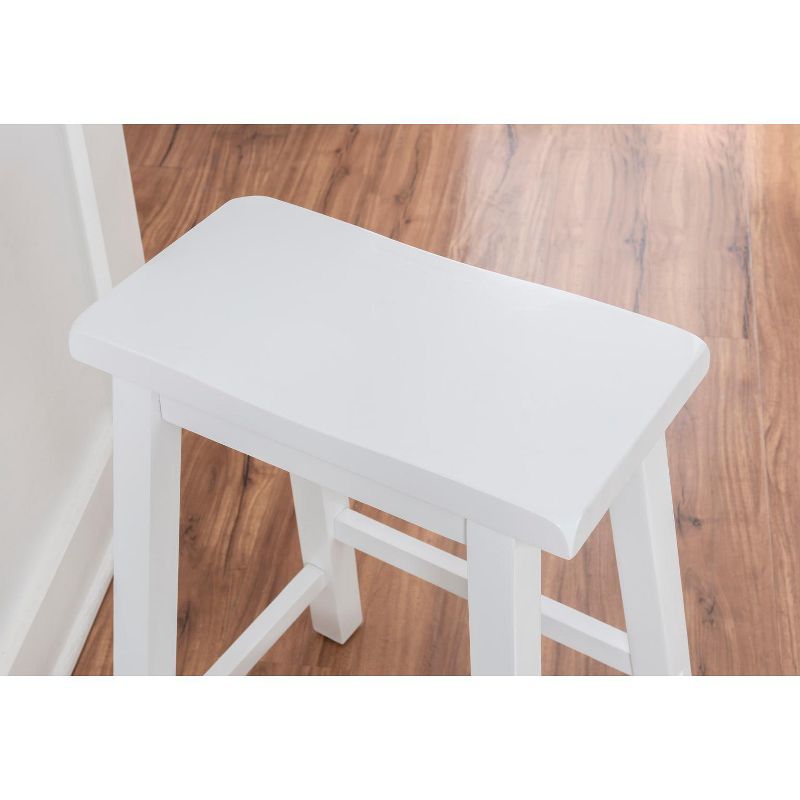 Powell Color Story Schoolhouse-Style Counter Stool Pure White
