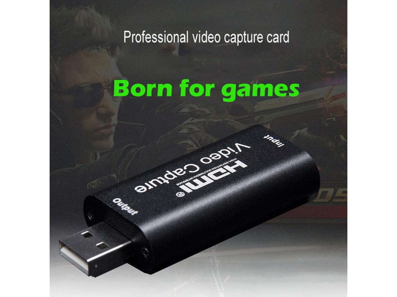 FURUI HDMI Video Capture Card, Game Capture Cards HDMI to USB2.0 1080P Record via DSLR Camcorder Compatible with VLC/OBS/Amcap