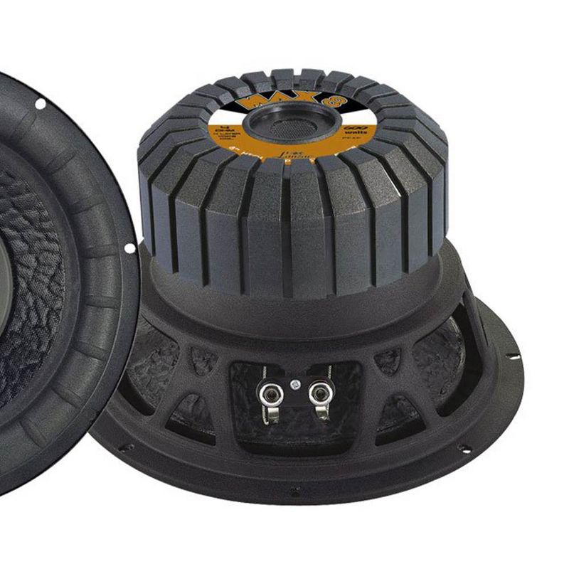 Lanzar 8 Inch 600 Watt 4 Ohm 4 Layer Voice Coil Car Audio Subwoofer | MAX8