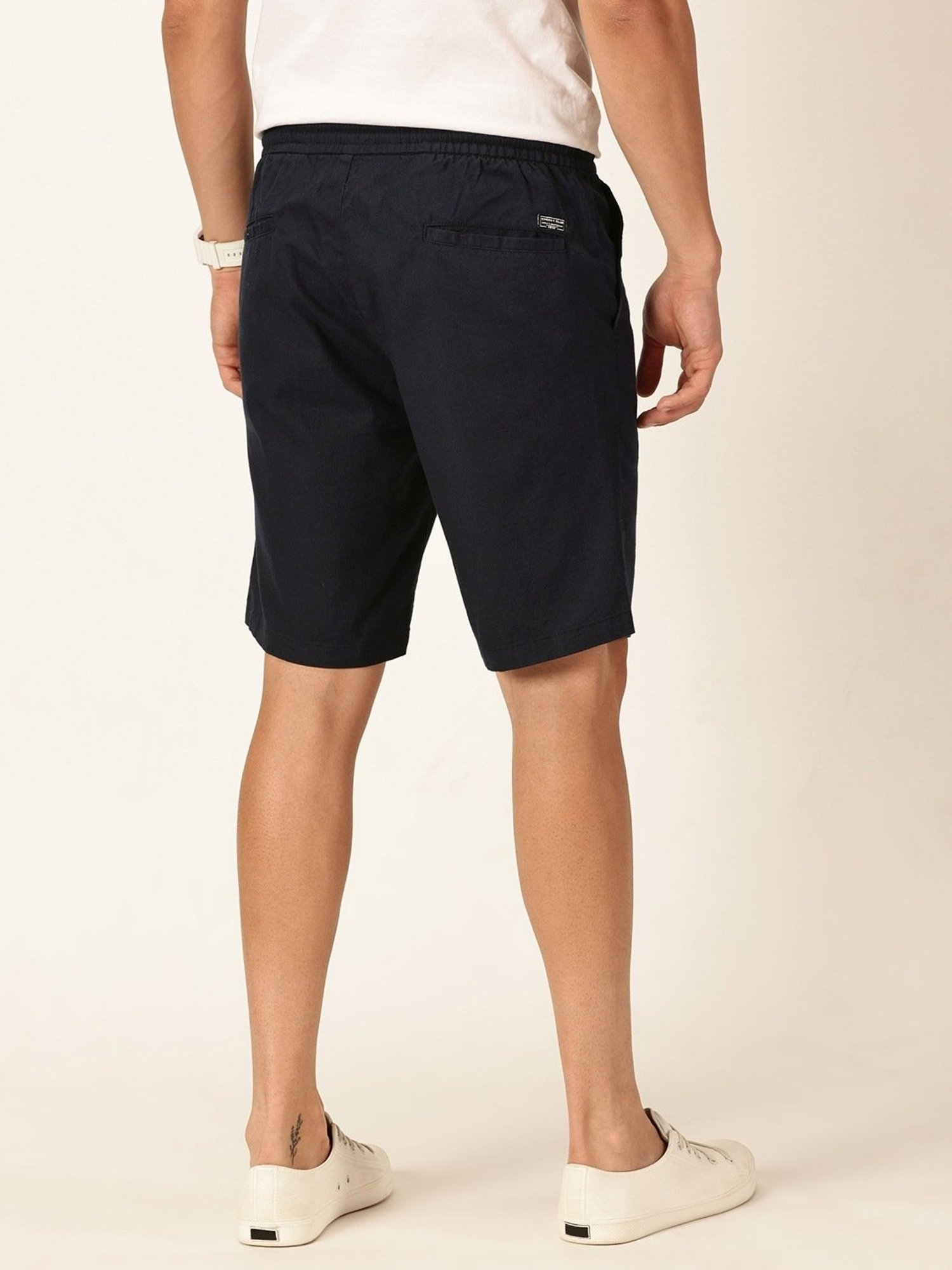 Thomas Scott Navy Slim Fit Shorts