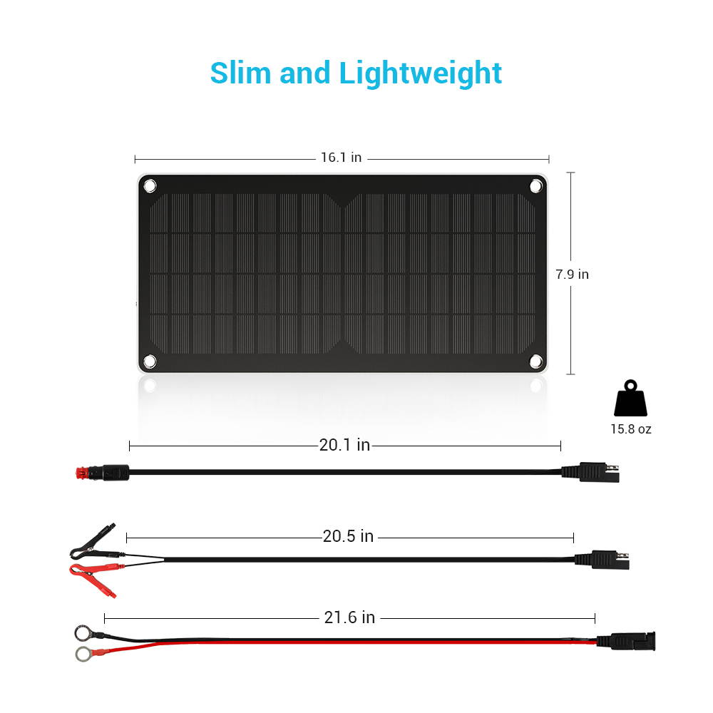 Renogy 10W Solar Battery Charger Maintainer