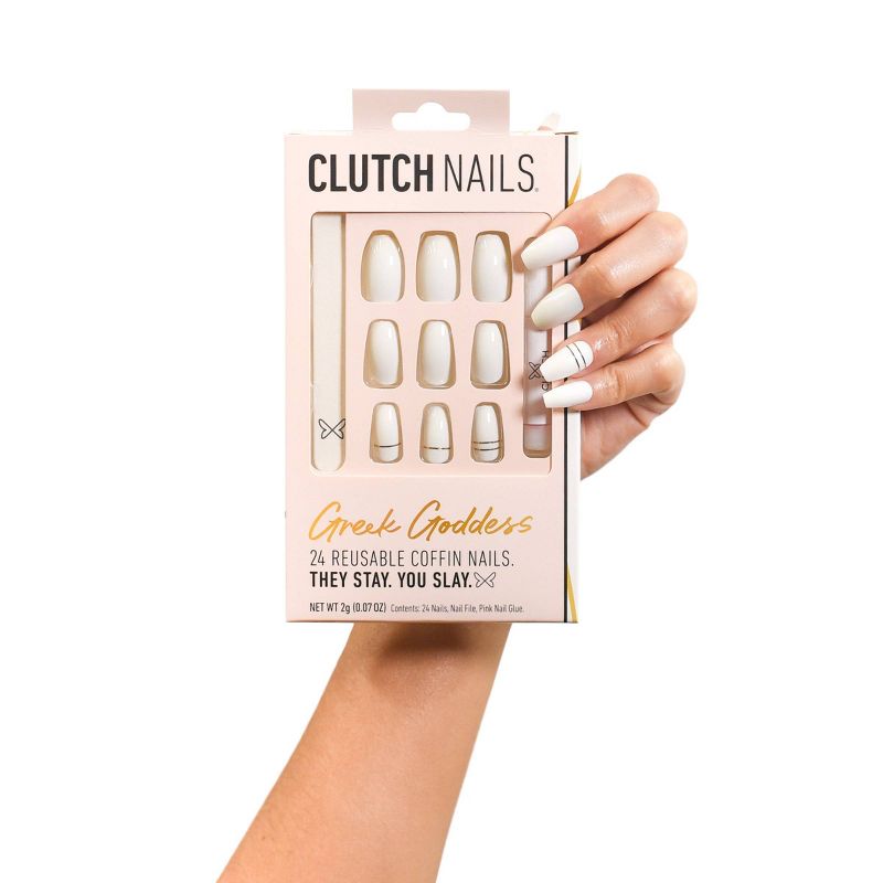 Kiss Gel Fantasy False Nails - Burgundy - 28ct