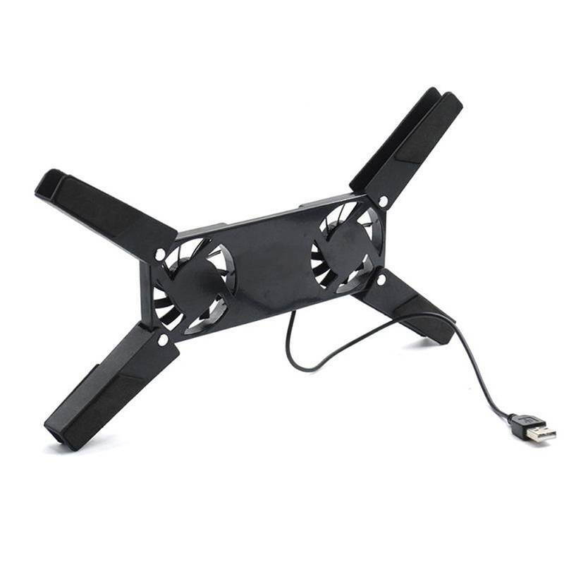 Laptop Cooling Pad USB Foldable Notebook Holder Stand for 7-15" PC Computer Notebook Laptop 2 Fans Cooler Pad