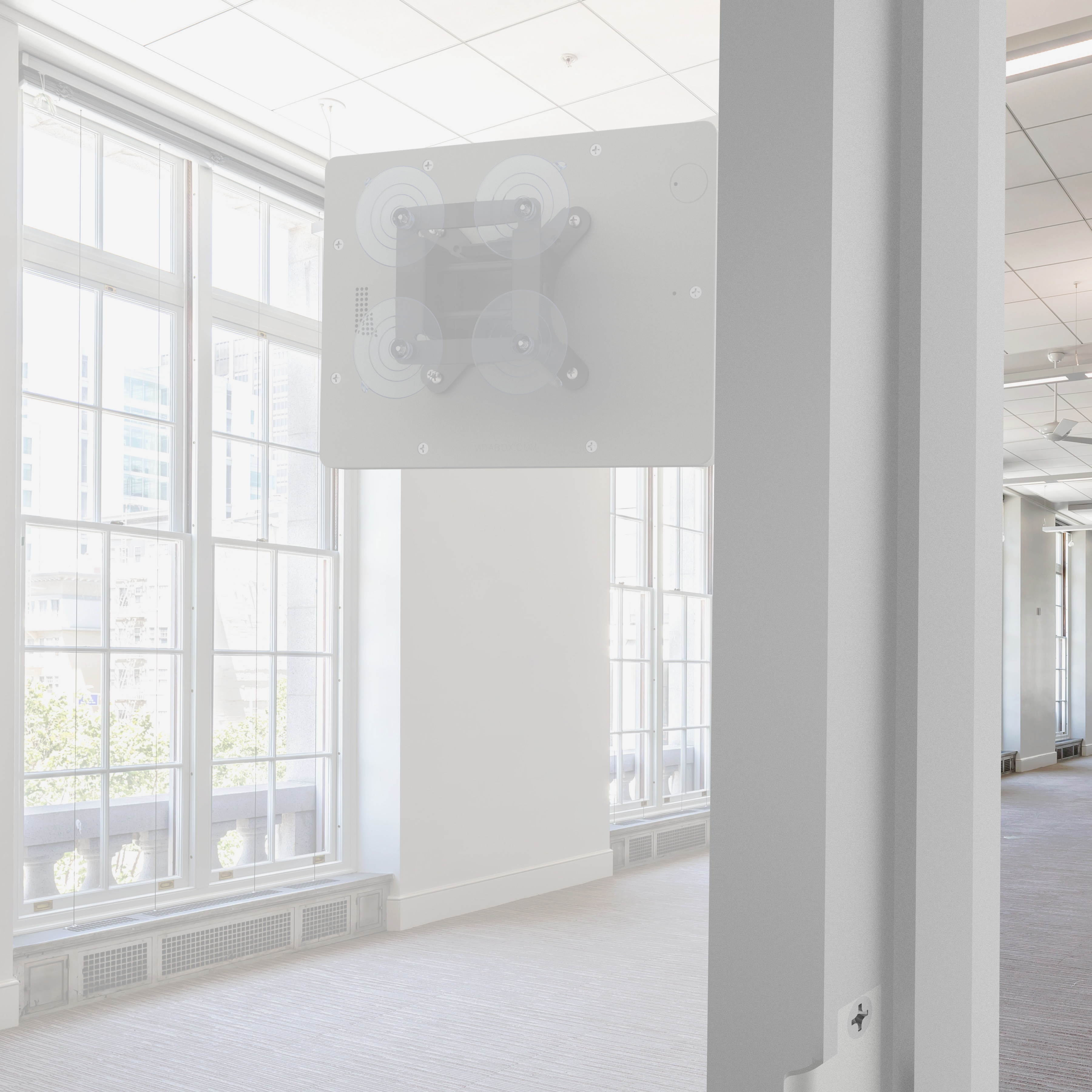 VidaMount Light Grey Home Button Covered Enclosure and Tilting Removable Glass Mount [Bundle] compatible with iPad 9.7 (5th / 6th Gen), Pro 9.7", Air 1/2