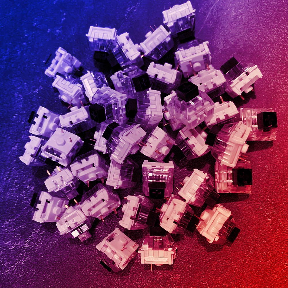 General Mechanical Keyboard Shaft Switch Replaceable Mechanical Keyboard Switch OUTMU Mechanical Black Switch 30PCS