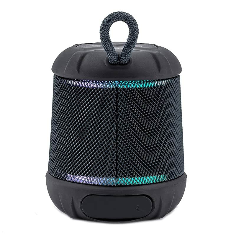 iBT155 Bluetooth Speaker Weather Tough Color Changing Waterproof Portable Wireless Speaker with Builtin Passive Subwoofer